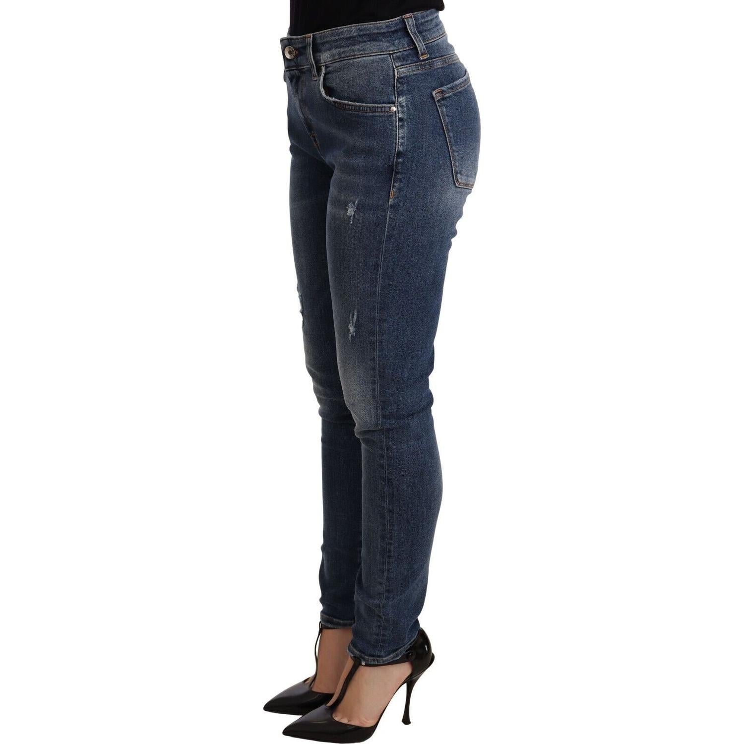 Dolce & Gabbana Blue Wash Skinny Denim Cotton Stretch Jeans