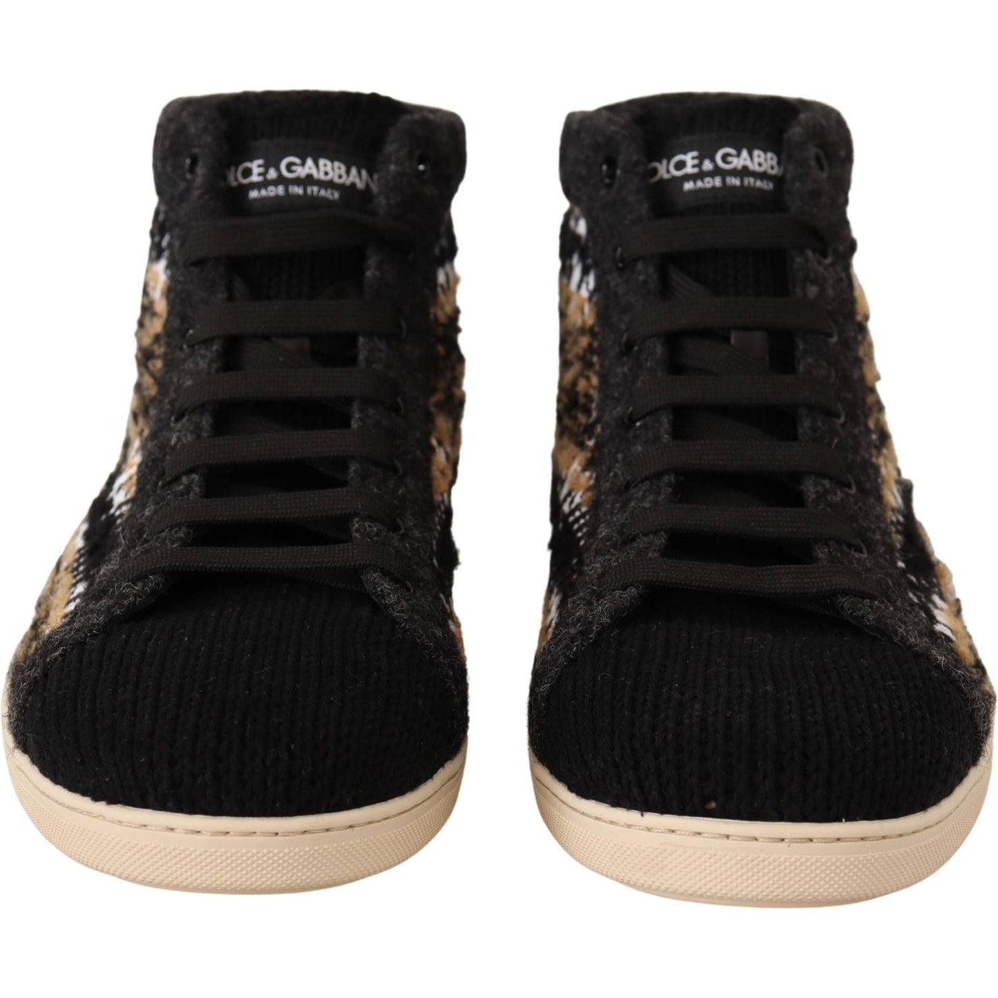 Dolce & Gabbana Beige High Top Fashion Sneakers MAN SNEAKERS Dolce & Gabbana