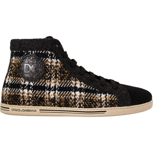 Dolce & Gabbana Beige High Top Fashion Sneakers MAN SNEAKERS Dolce & Gabbana