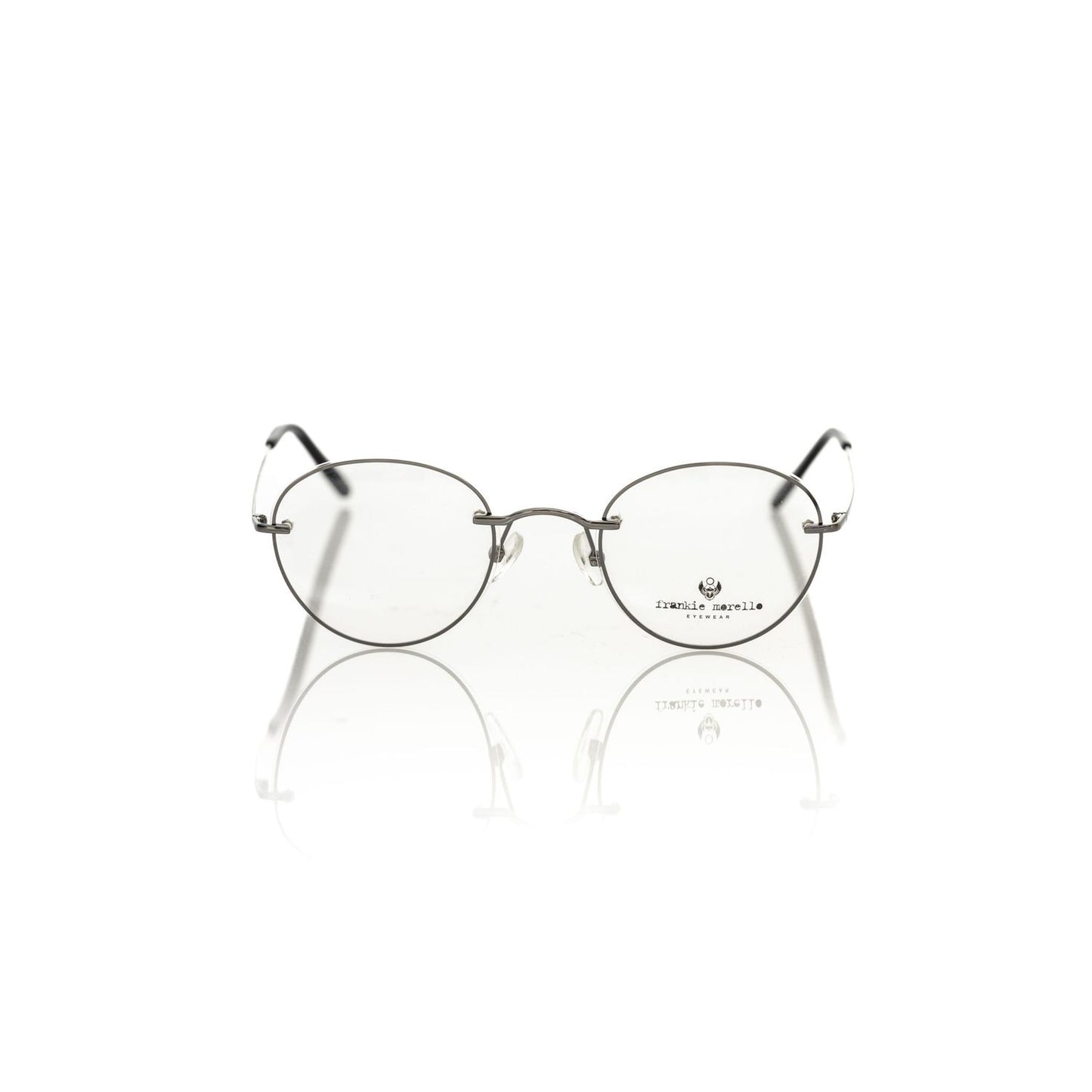 Frankie Morello Gray Metallic Men's Eyeglass Frame