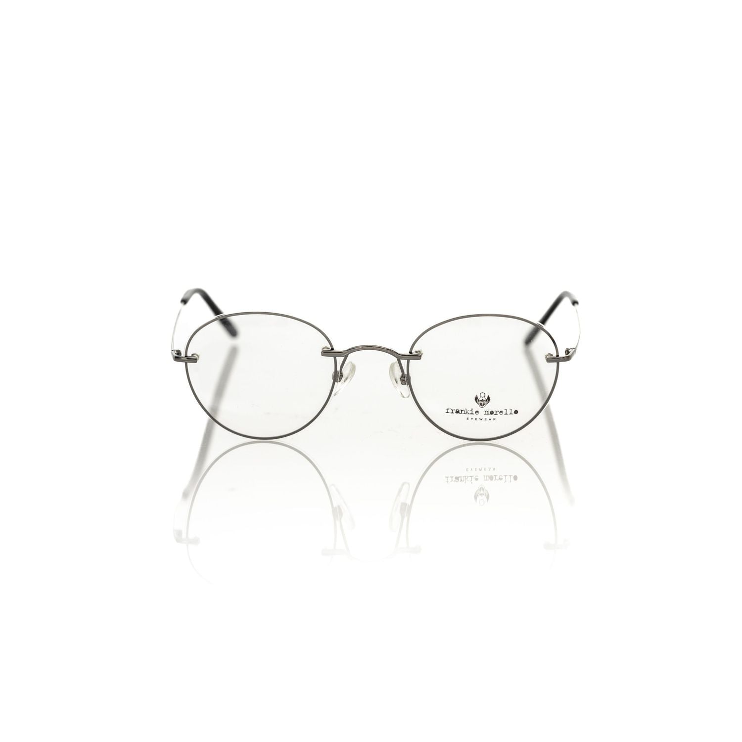 Frankie Morello Gray Metallic Men's Eyeglass Frame