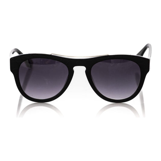 Frankie Morello Black Acetate Men Sunglasses Frankie Morello