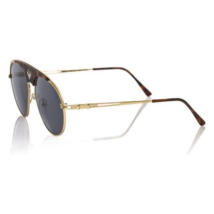 Frankie Morello Brown Metallic Fibre Men Sunglass