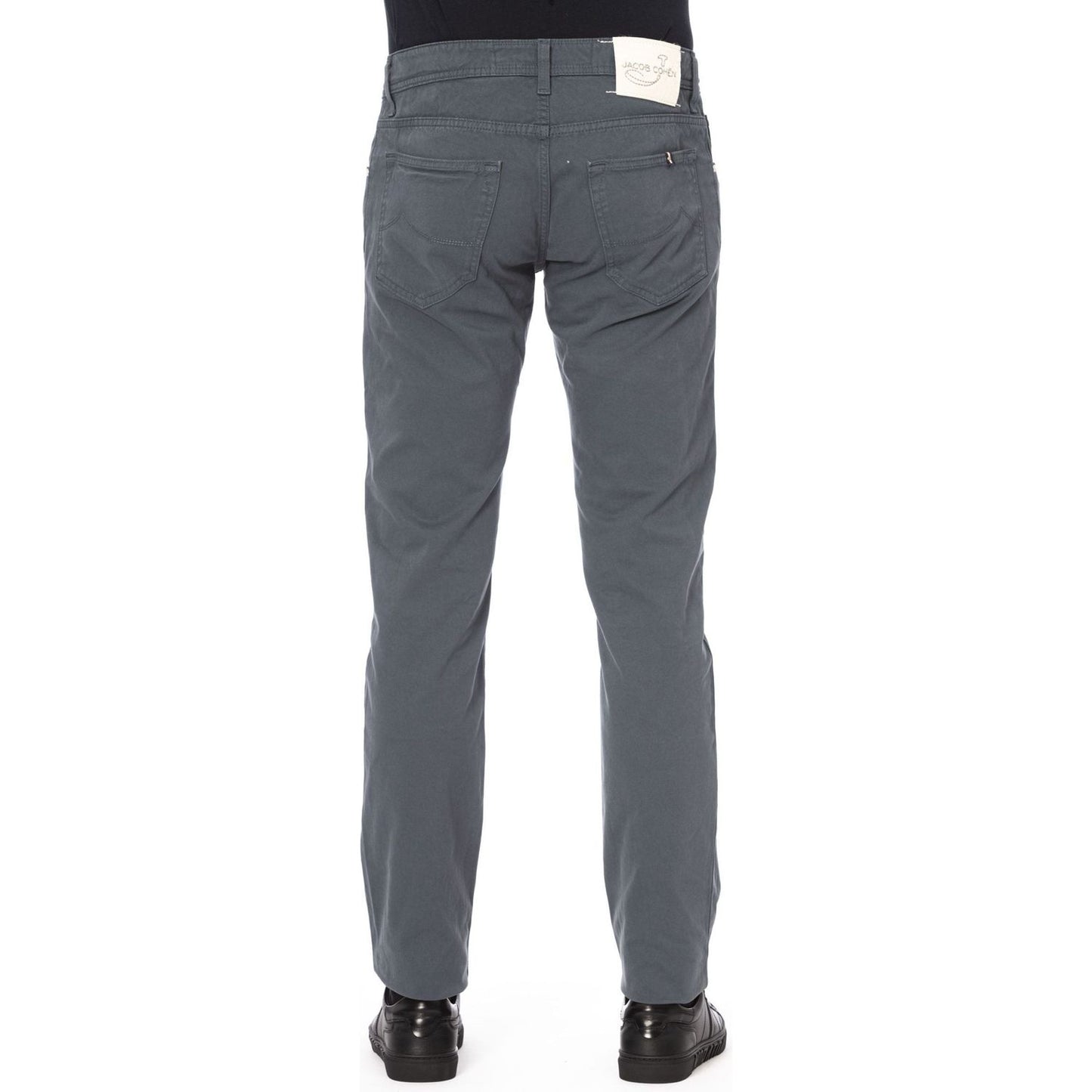 Jacob Cohen Gray Cotton Men Jeans Jacob Cohen