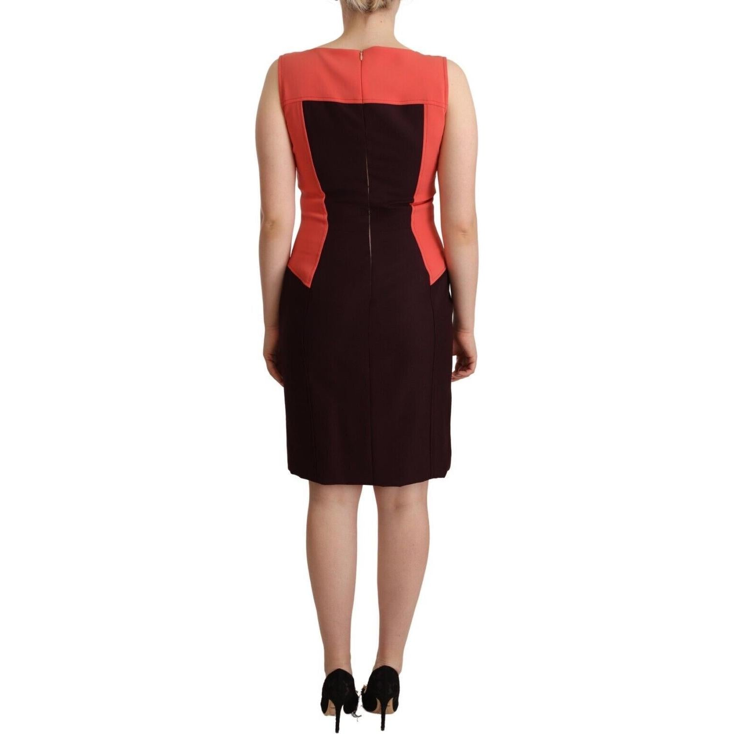 CO|TE Multicolor Polyester Sleeveless Sheath Knee Length Dress
