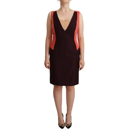 CO|TE Multicolor Polyester Sleeveless Sheath Knee Length Dress