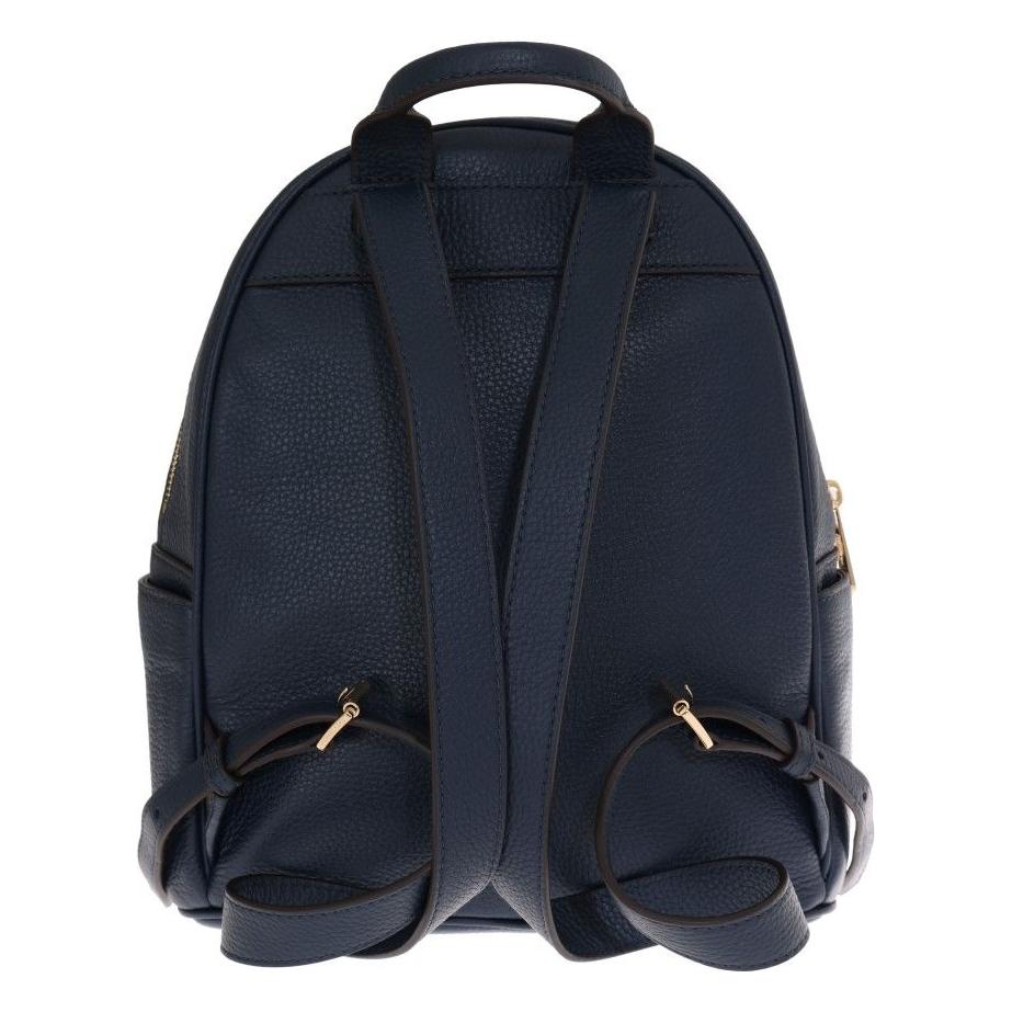 Michael Kors Elegant Leather ABBEY Backpack in Navy Blue Michael Kors