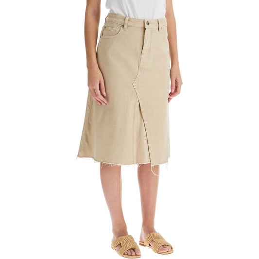 Tory Burch denim trapeze skirt with Skirts Tory Burch