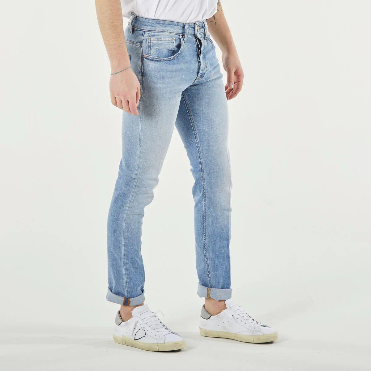 Don The Fuller Chic Light Blue Slim Fit Denim Jeans & Pants Don The Fuller