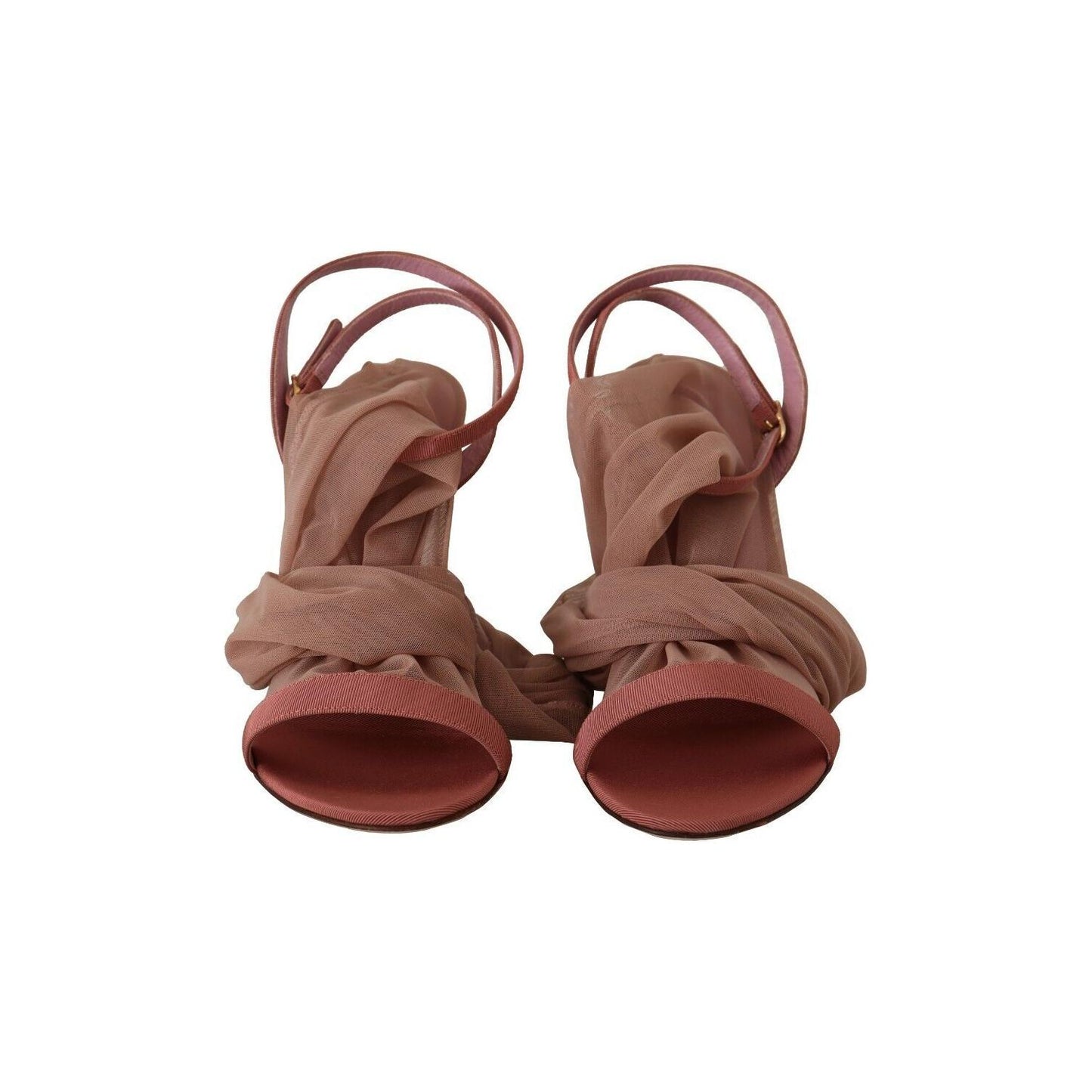 Dolce & Gabbana Elegant Pink Ankle Strap Heels Sandals Dolce & Gabbana