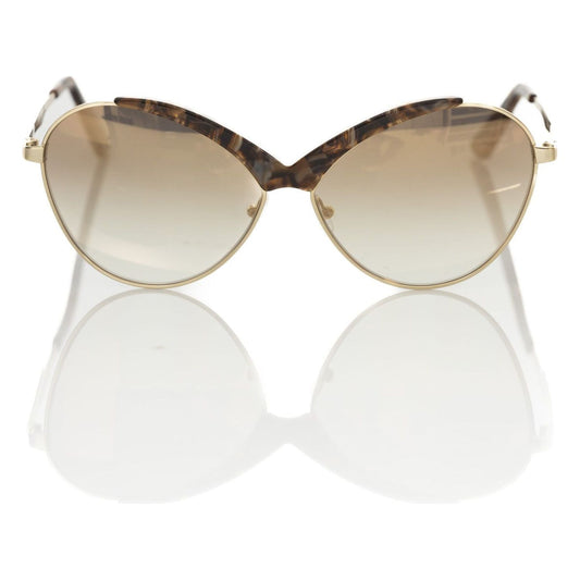 Frankie Morello Butterfly-Shaped Metallic Sunglasses Frankie Morello