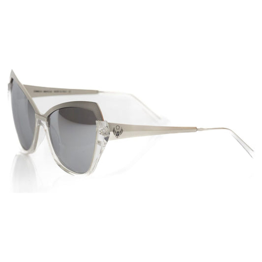 Frankie Morello Gray Acetate Women Sunglass Frankie Morello