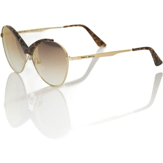 Frankie Morello Butterfly-Shaped Metallic Sunglasses Frankie Morello