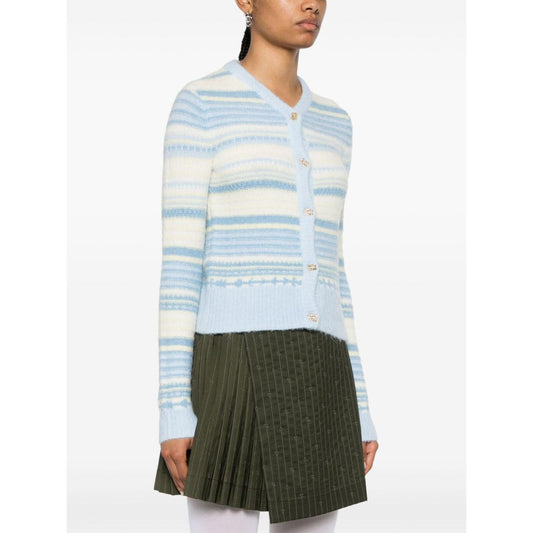 GANNI Sweaters Clear Blue Topwear Ganni