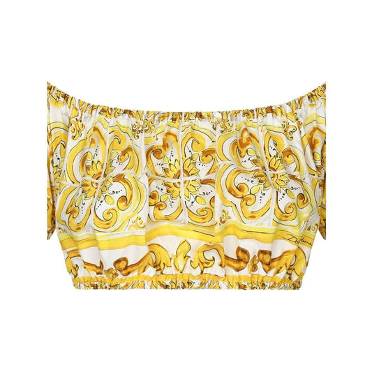 Dolce & Gabbana Top Yellow Topwear Dolce & Gabbana