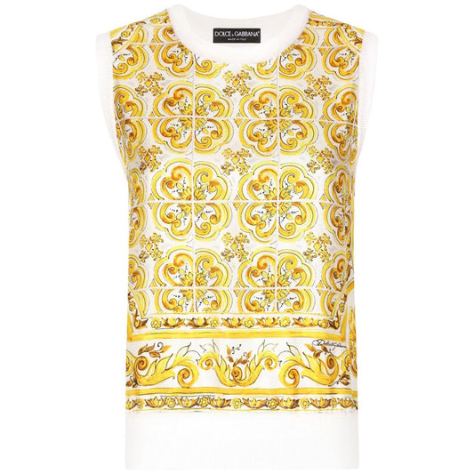 Dolce & Gabbana Top Yellow Topwear Dolce & Gabbana