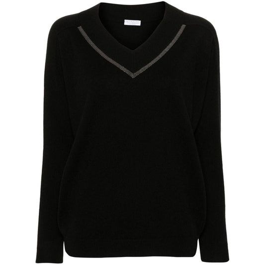 Brunello Cucinelli Sweaters Black Topwear Brunello Cucinelli