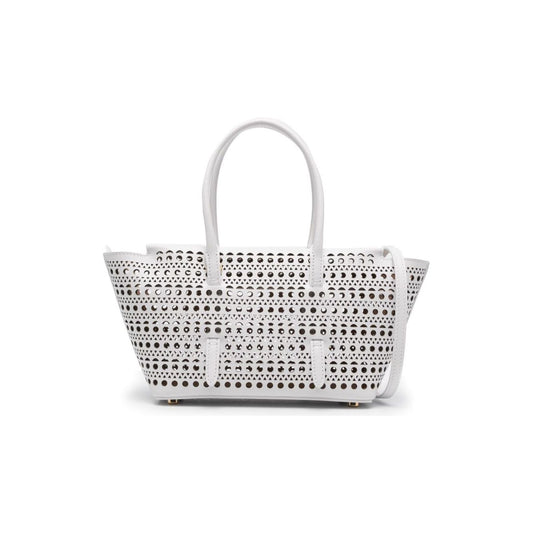 Alaia white calf leather Handbag Shopper Alaia