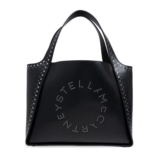 Stella McCartney black faux leather studded Tote Bag Shopper Stella McCartney