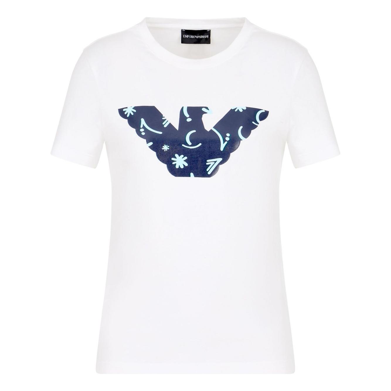 Emporio Armani T-shirts and Polos White Topwear Emporio Armani