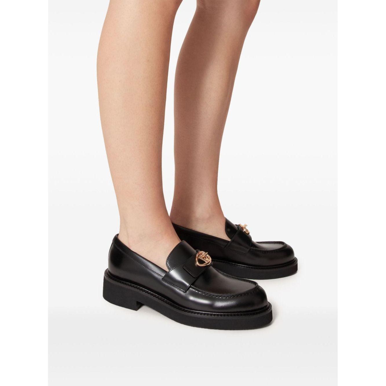 Valentino Garavani Flat shoes Black Moccasins Valentino Garavani