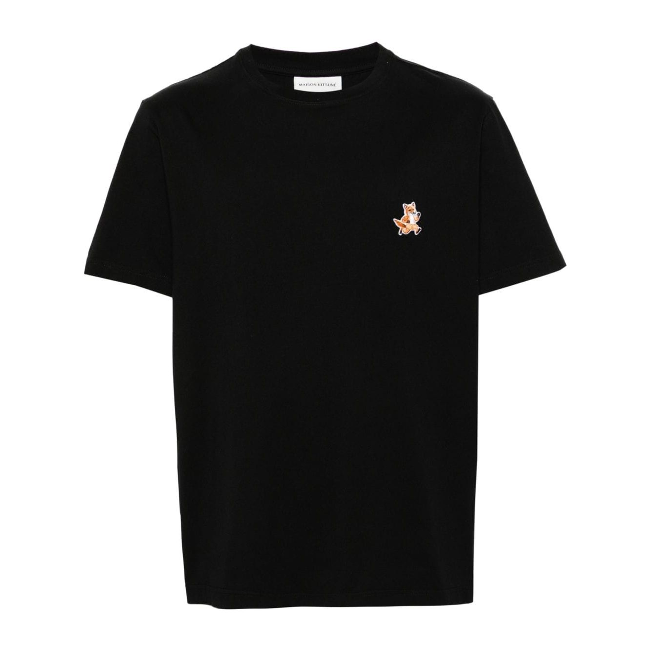 MAISON KITSUNE' T-shirts and Polos Black Topwear Maison Kitsune'