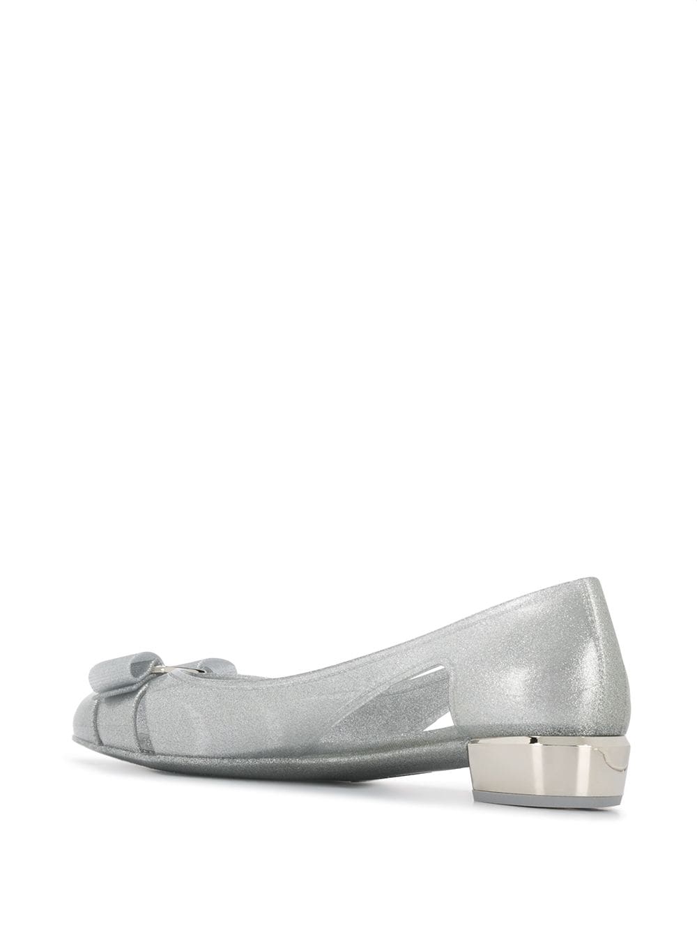 Ferragamo With Heel Silver High Heel Ferragamo