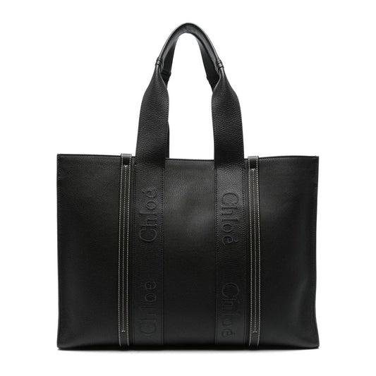 Chloè black smooth grain Tote Bag Shopper Chloè