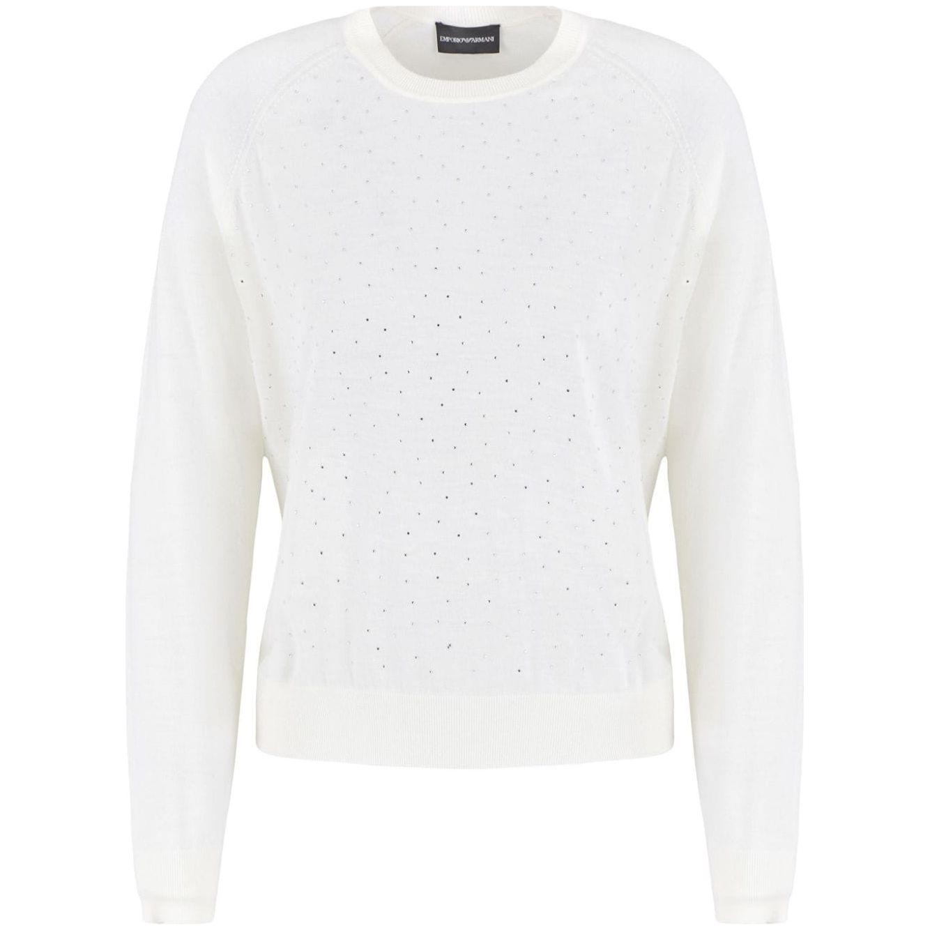 Emporio Armani Sweaters White Topwear Emporio Armani