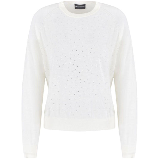 Emporio Armani Sweaters White Topwear Emporio Armani