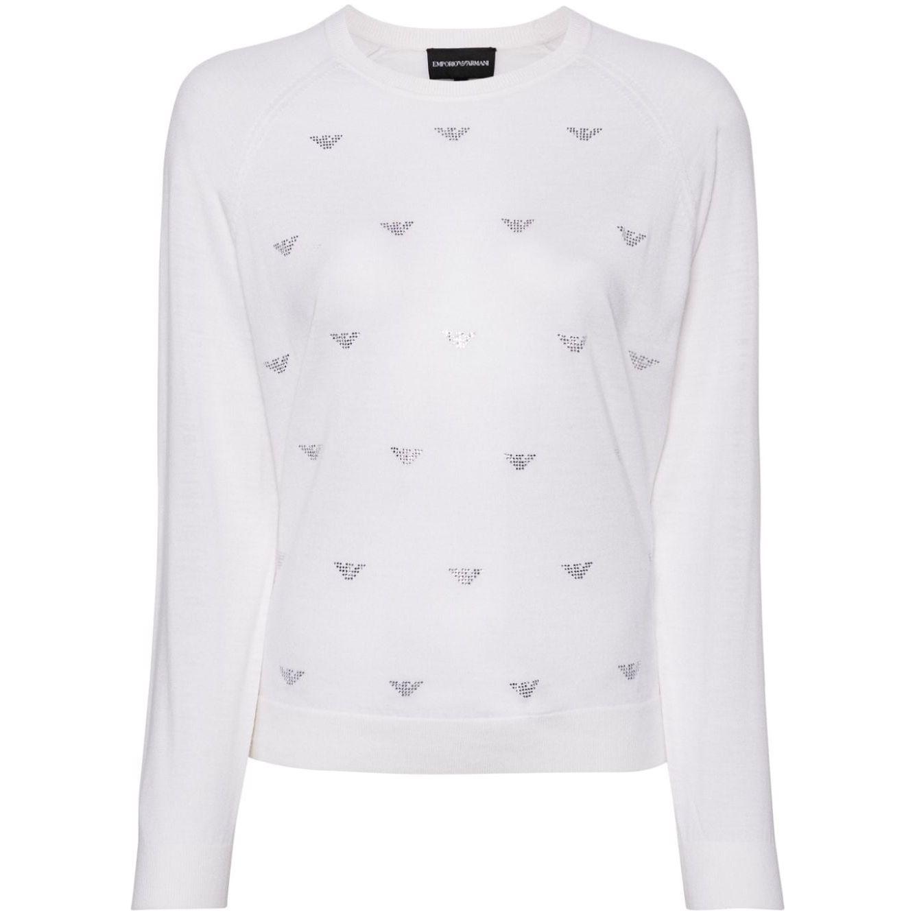 Emporio Armani Sweaters White Topwear Emporio Armani