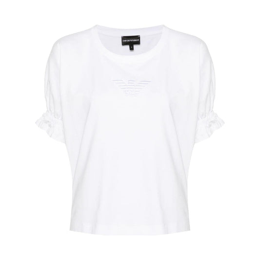 Emporio Armani T-shirts and Polos White Topwear Emporio Armani