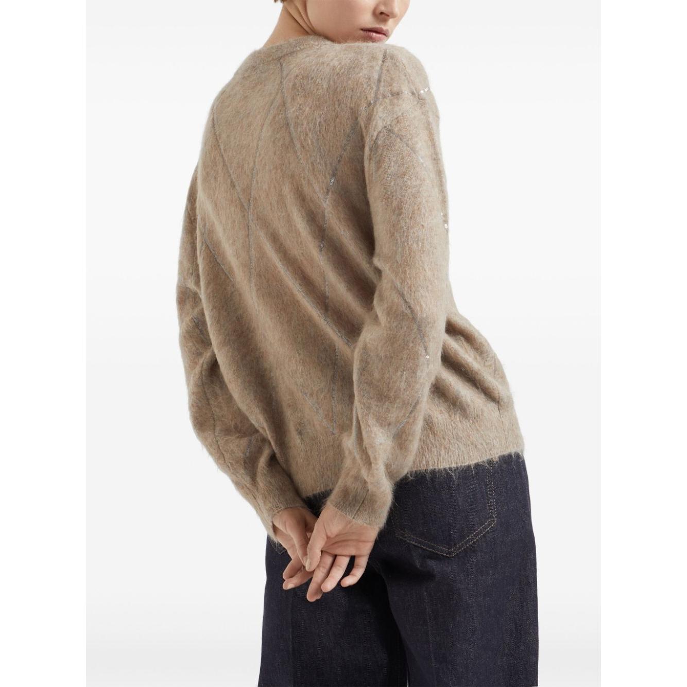 Brunello Cucinelli Sweaters Brown Topwear Brunello Cucinelli