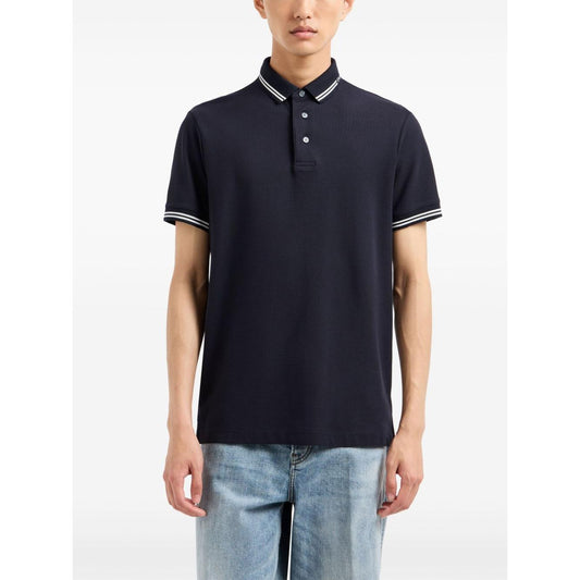 Emporio Armani T-shirts and Polos Blue Topwear Emporio Armani