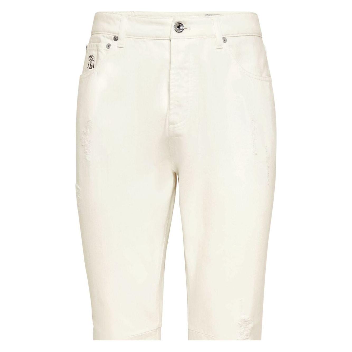 Brunello Cucinelli Jeans White Jeans Brunello Cucinelli