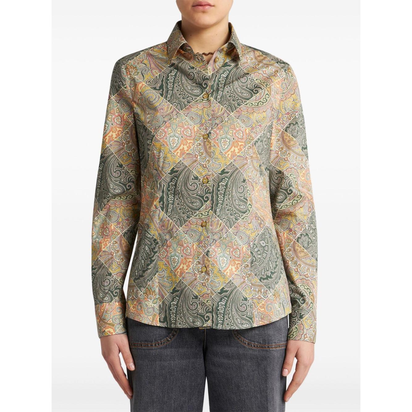 Etro Shirts Yellow Shirts Etro