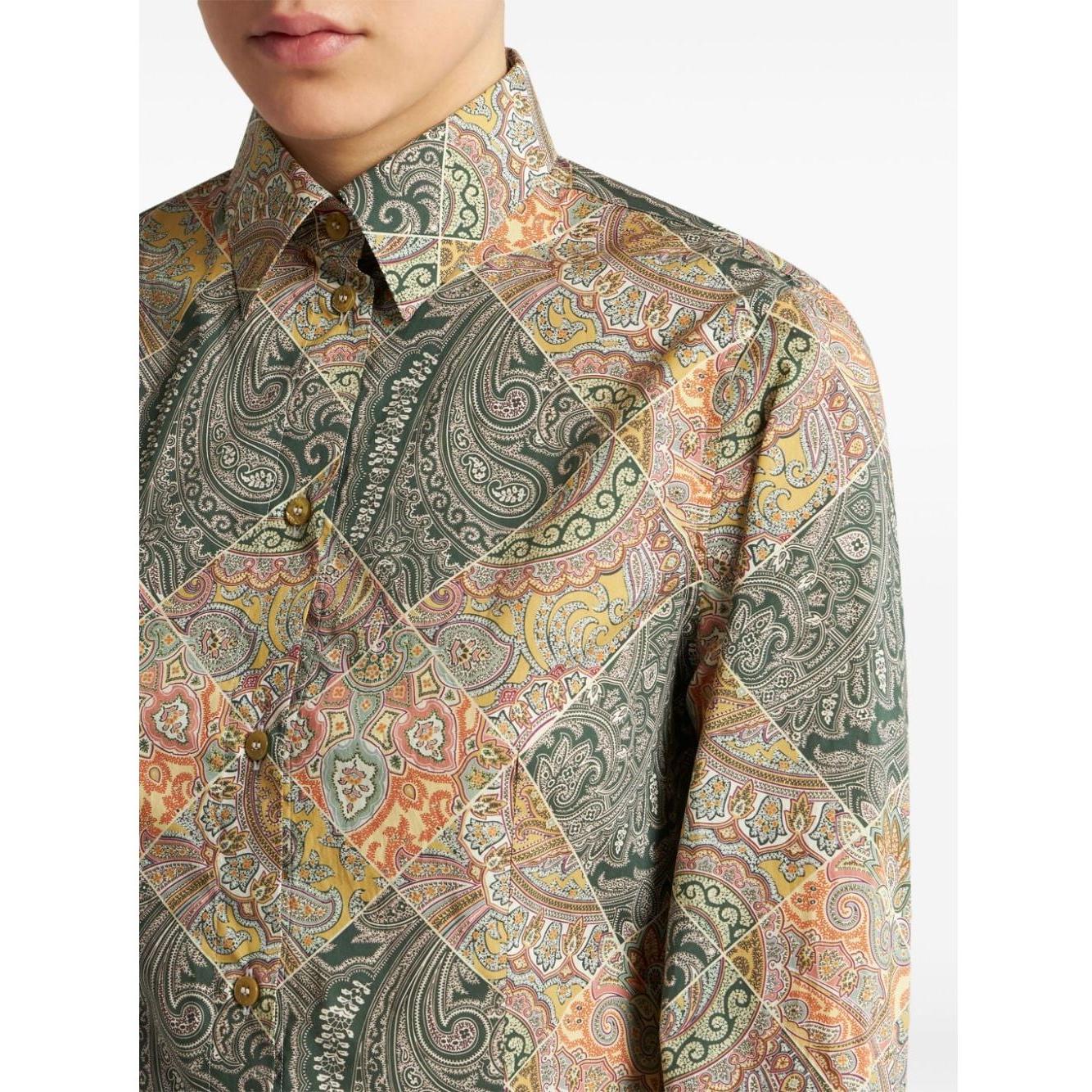 Etro Shirts Yellow Shirts Etro