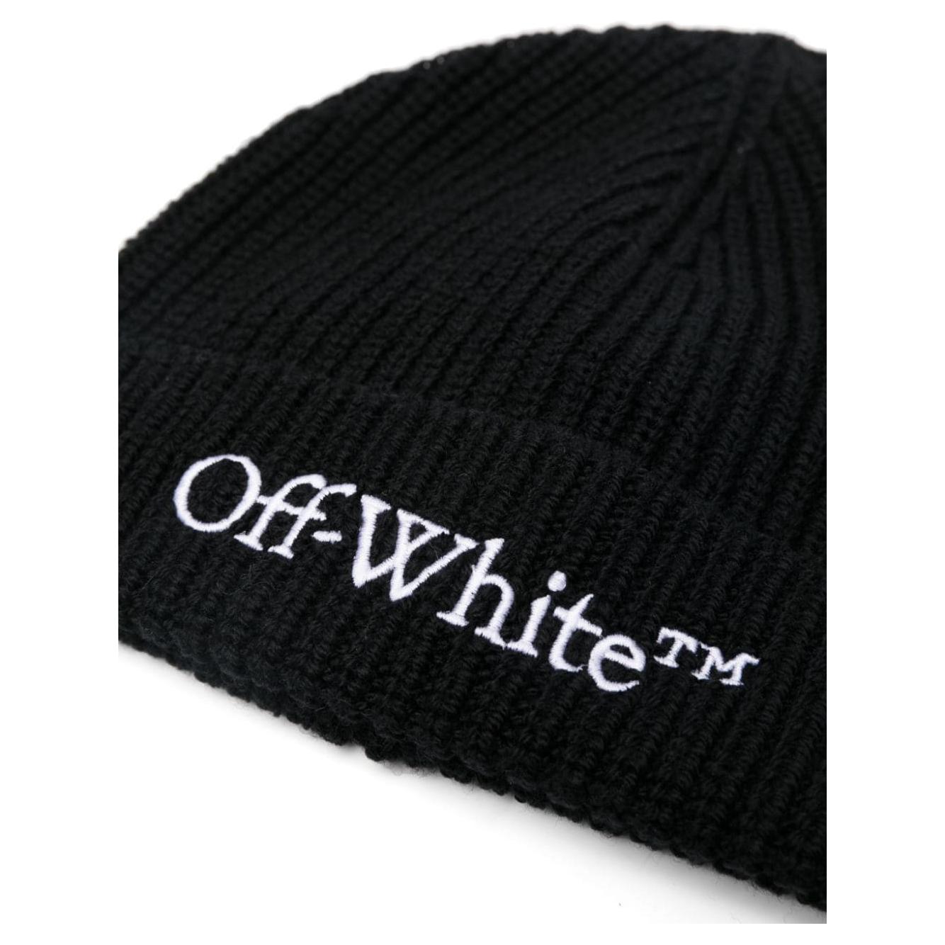 Off White Hats Black Scarves Hats & Gloves Off White