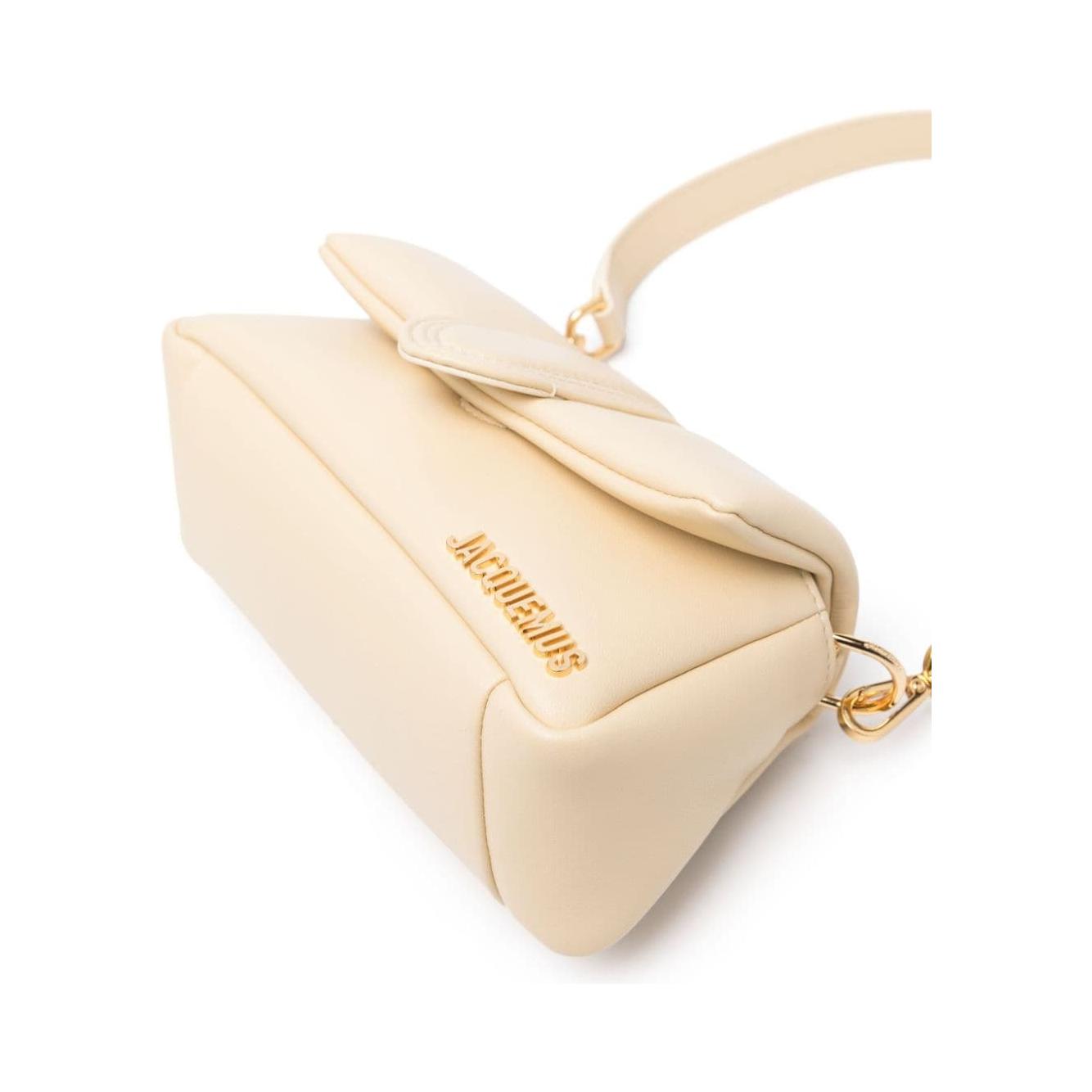 JACQUEMUS ivory white lambskin padded Bag Shoulder JACQUEMUS