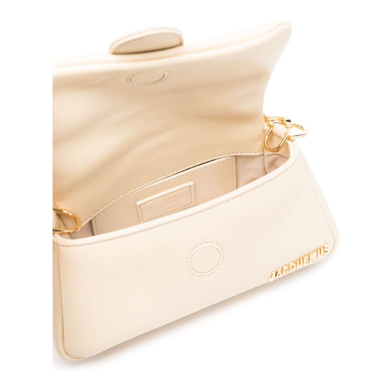 JACQUEMUS ivory white lambskin padded Bag Shoulder JACQUEMUS