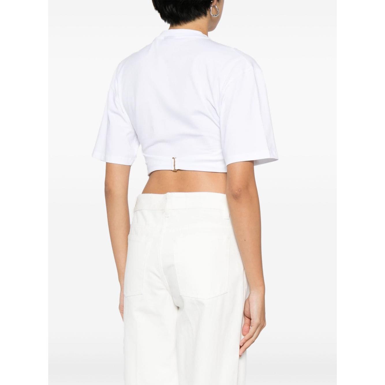 JACQUEMUS T-shirts and Polos White Topwear JACQUEMUS