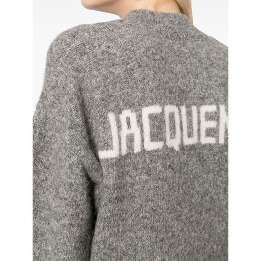 JACQUEMUS Sweaters Grey Topwear JACQUEMUS