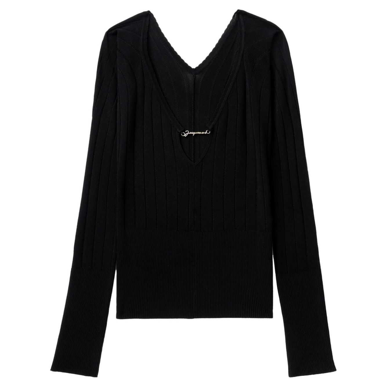 JACQUEMUS Sweaters Black Topwear JACQUEMUS