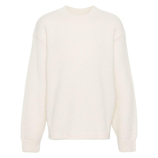 JACQUEMUS alpaca wool-blend men Sweaters Beige Topwear JACQUEMUS