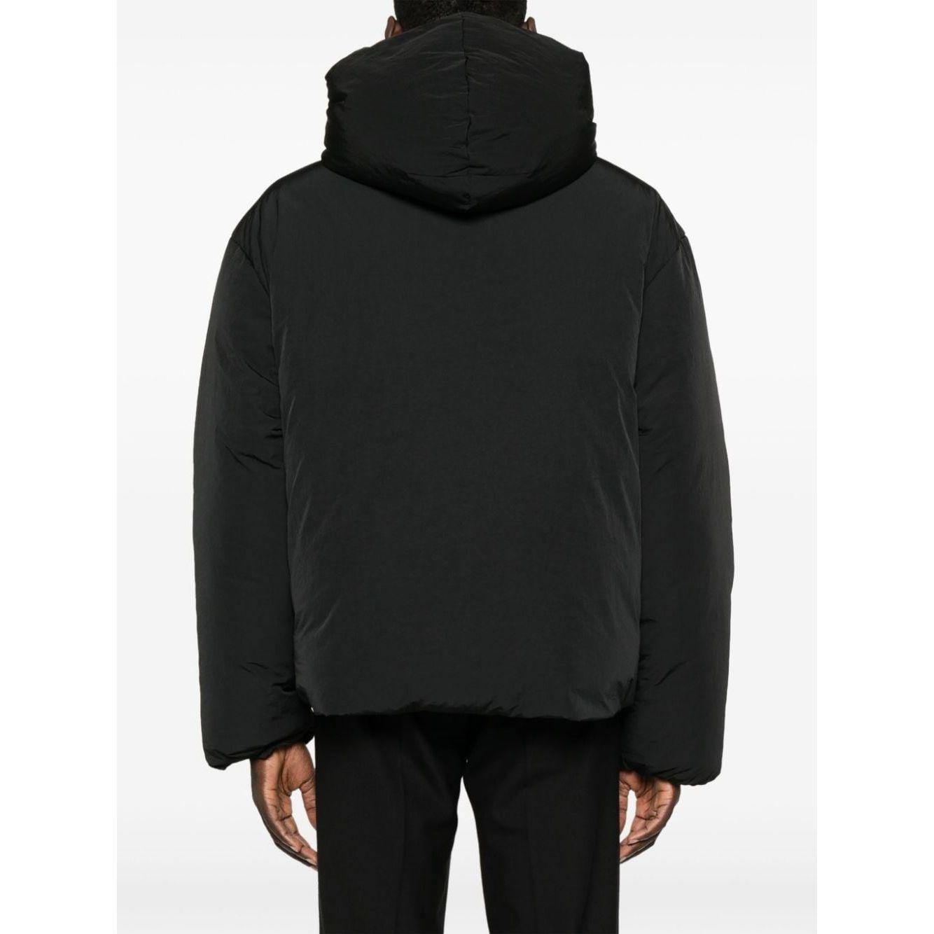 JACQUEMUS black shell padded design men Coats Jackets JACQUEMUS