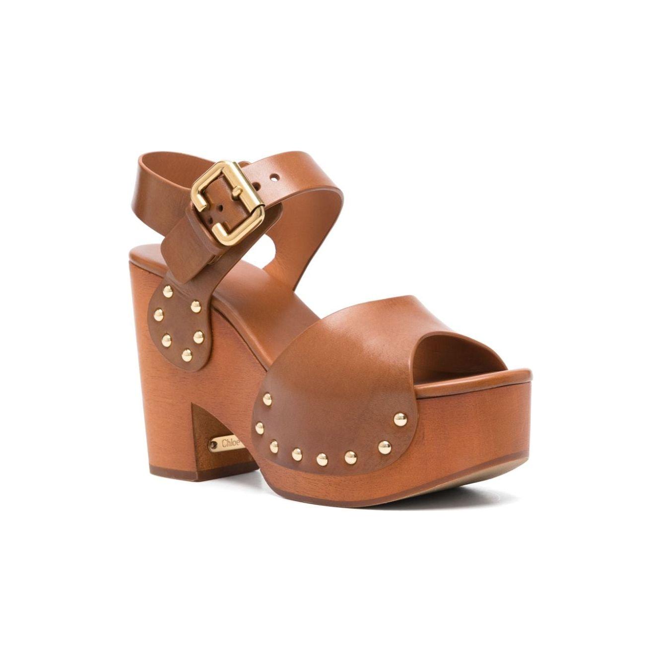 Chloè Sandals Leather Brown Sandals Chloè