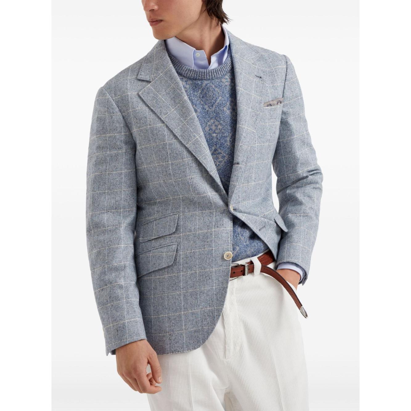 Brunello Cucinelli Jackets Clear Blue Jackets Brunello Cucinelli