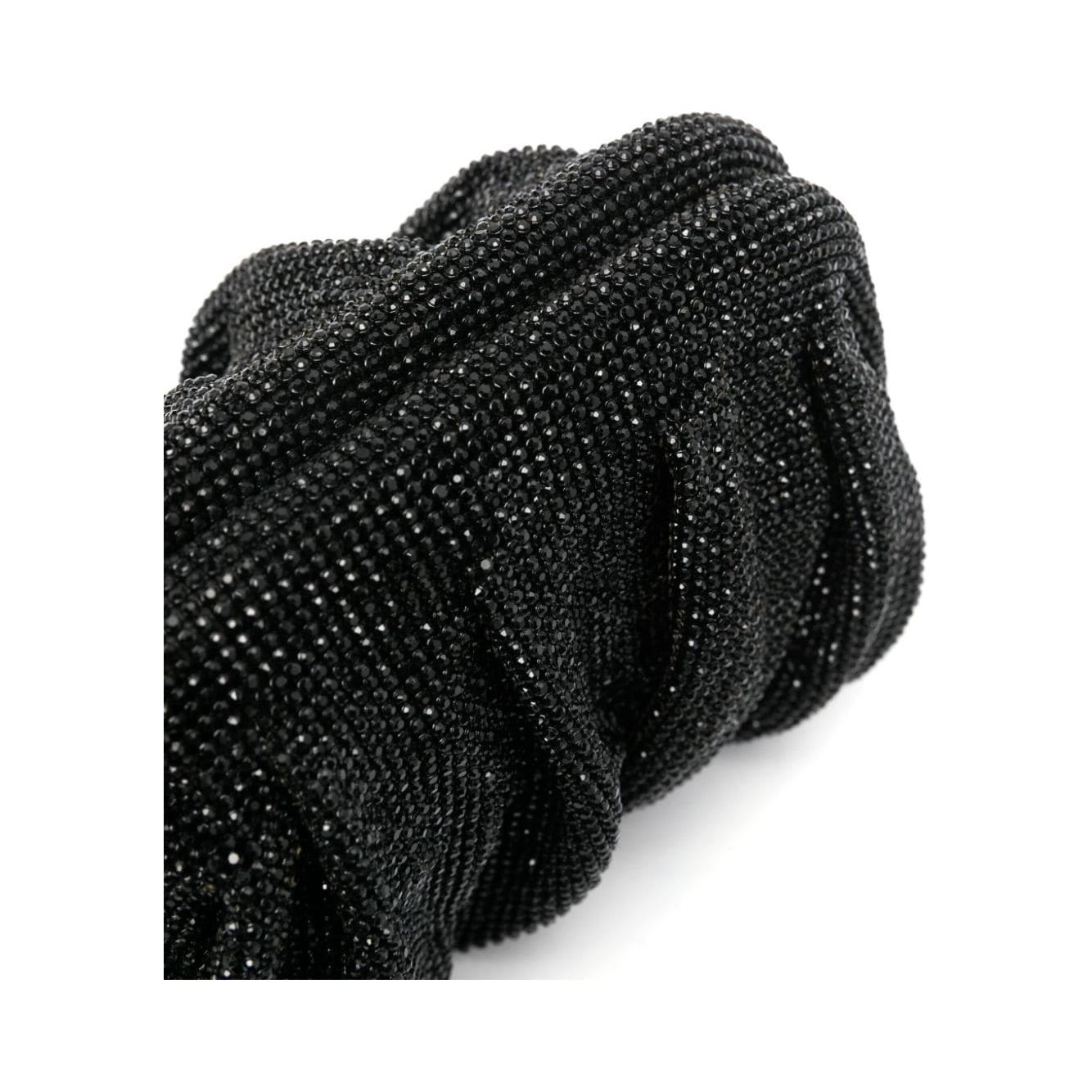 Benedetta Bruzziches black aluminium rhinestone embellishment Clutch Clutches Benedetta Bruzziches