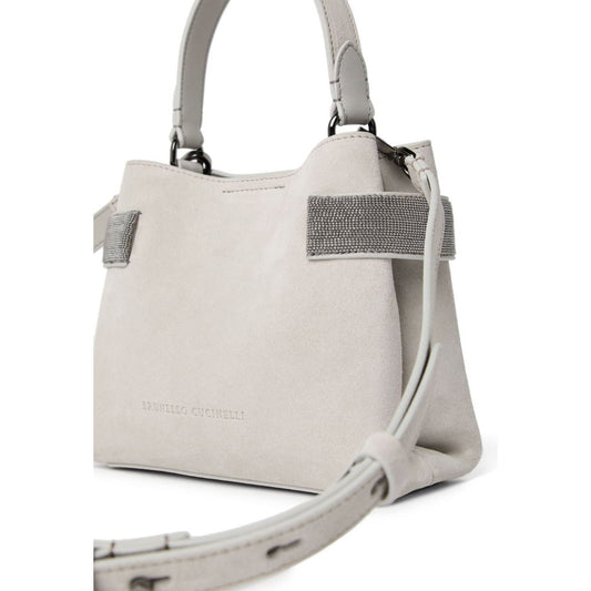 Brunello Cucinelli suede Bag Light Grey