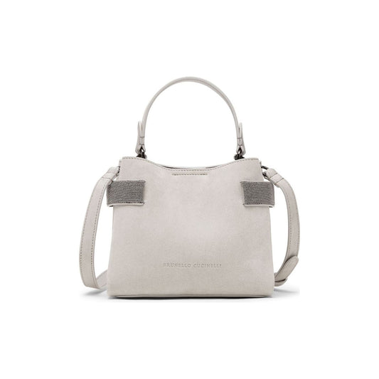 Brunello Cucinelli suede Bag Light Grey